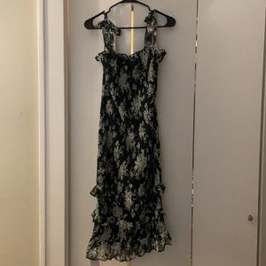 NWT Abercrombie Ruched Midi Dress